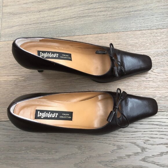 Ingledew's Italian Collection Leather Shoes Tassle Detail Chocolate Brown Sz 8.5 - Picture 3 of 13